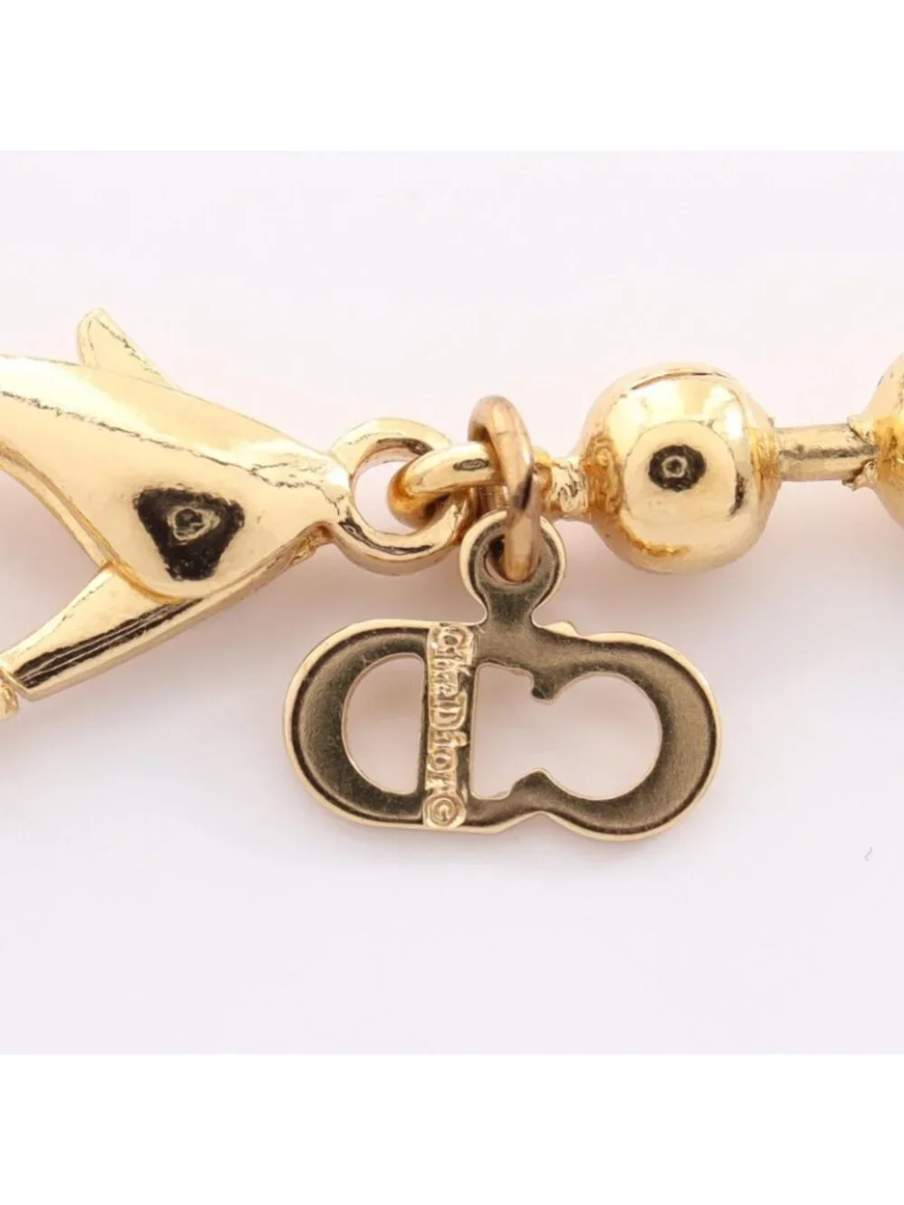 Dior Necklace Ball Gold